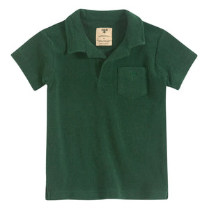 OAS - Terry Fabric Polo Shirt | Chrome Green