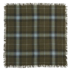 Bompard - Swann Tartan Cashmere Mini Scarf | Olive