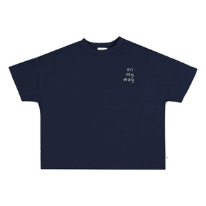 Jenest - Oversize T-Shirt Ben On my Way Bio-Baumwolle | Nachtblau