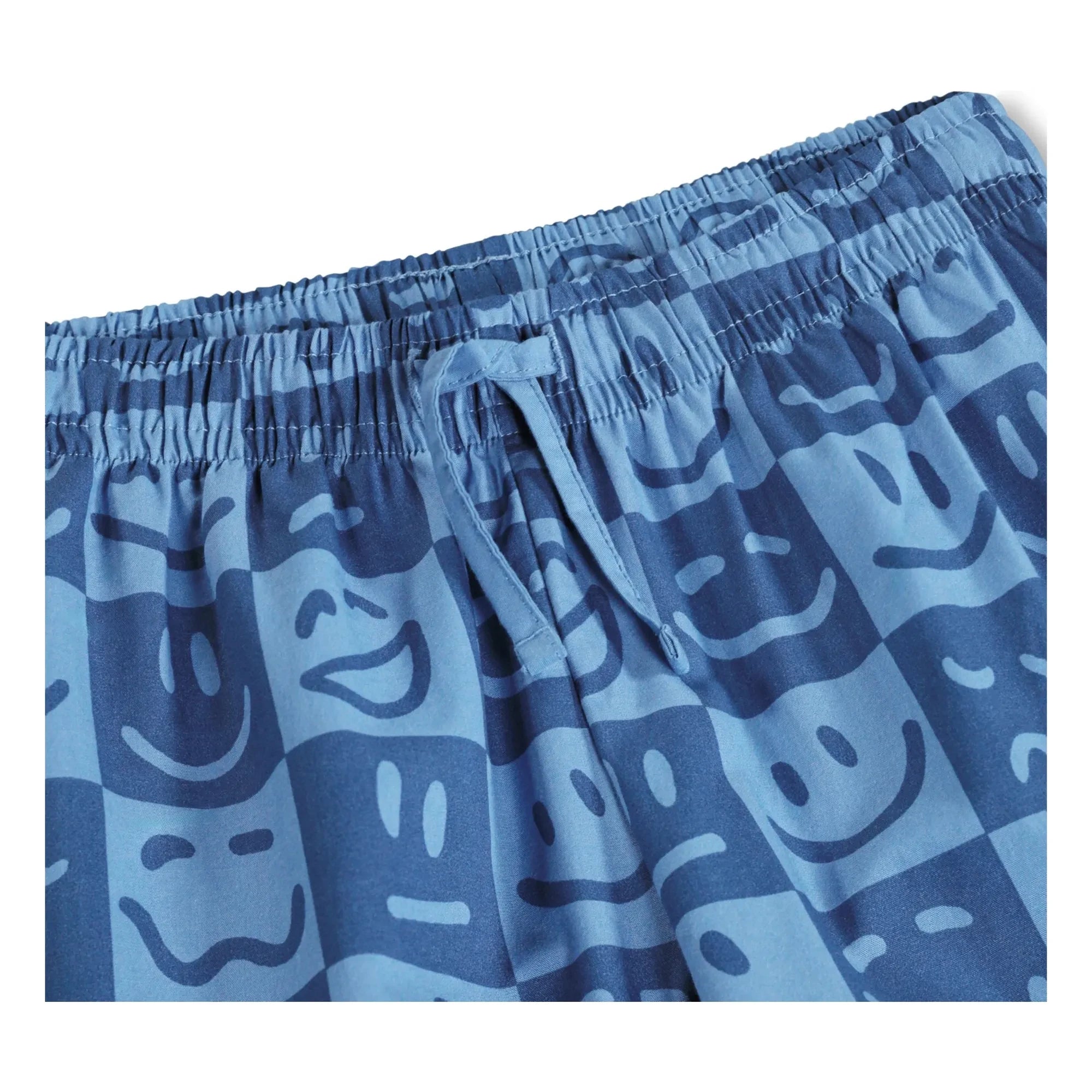 Molo - Lexi Damier Organic Cotton Short Pajamas | Blue
