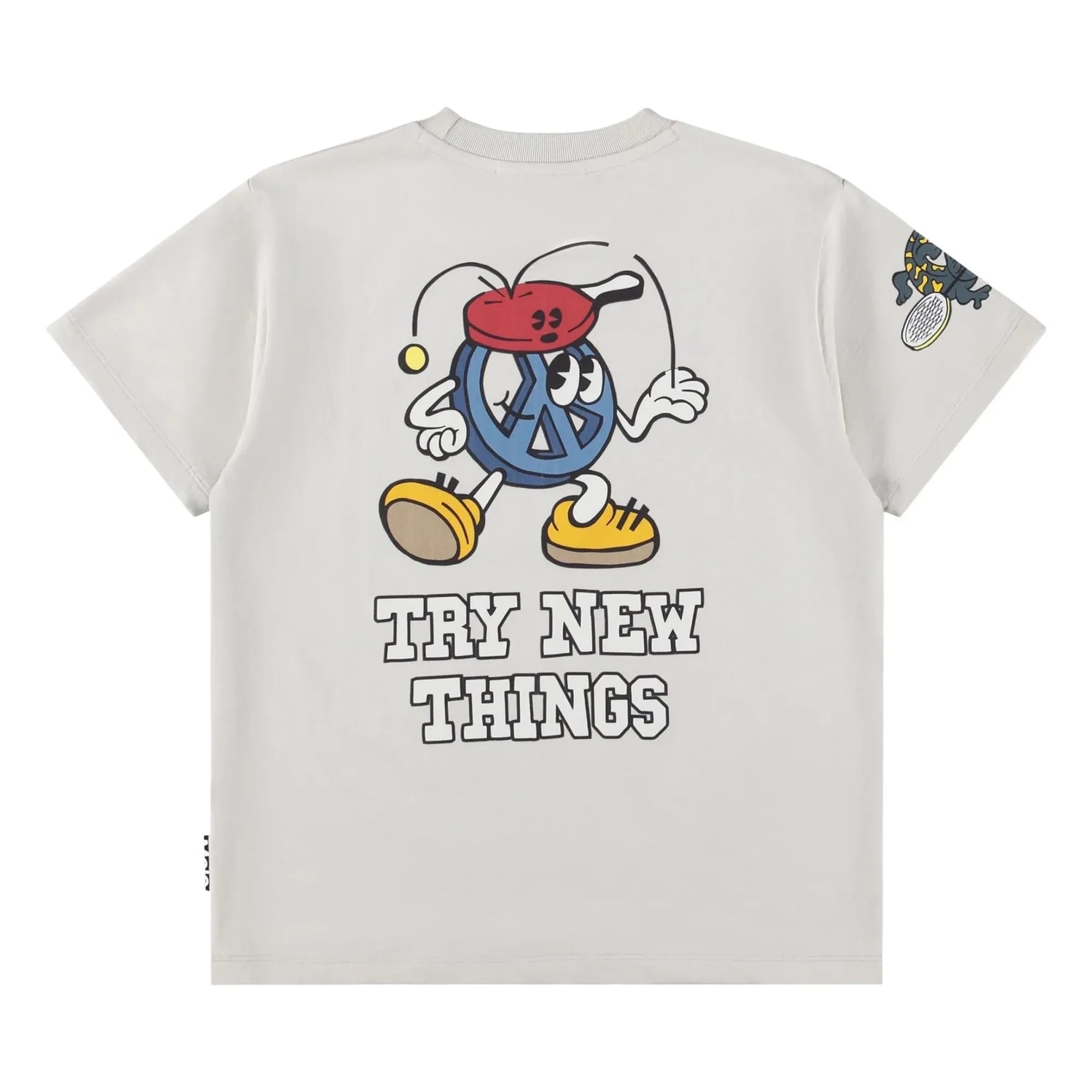 Molo - Riley Curious Friend Organic Cotton T-Shirt | Grey