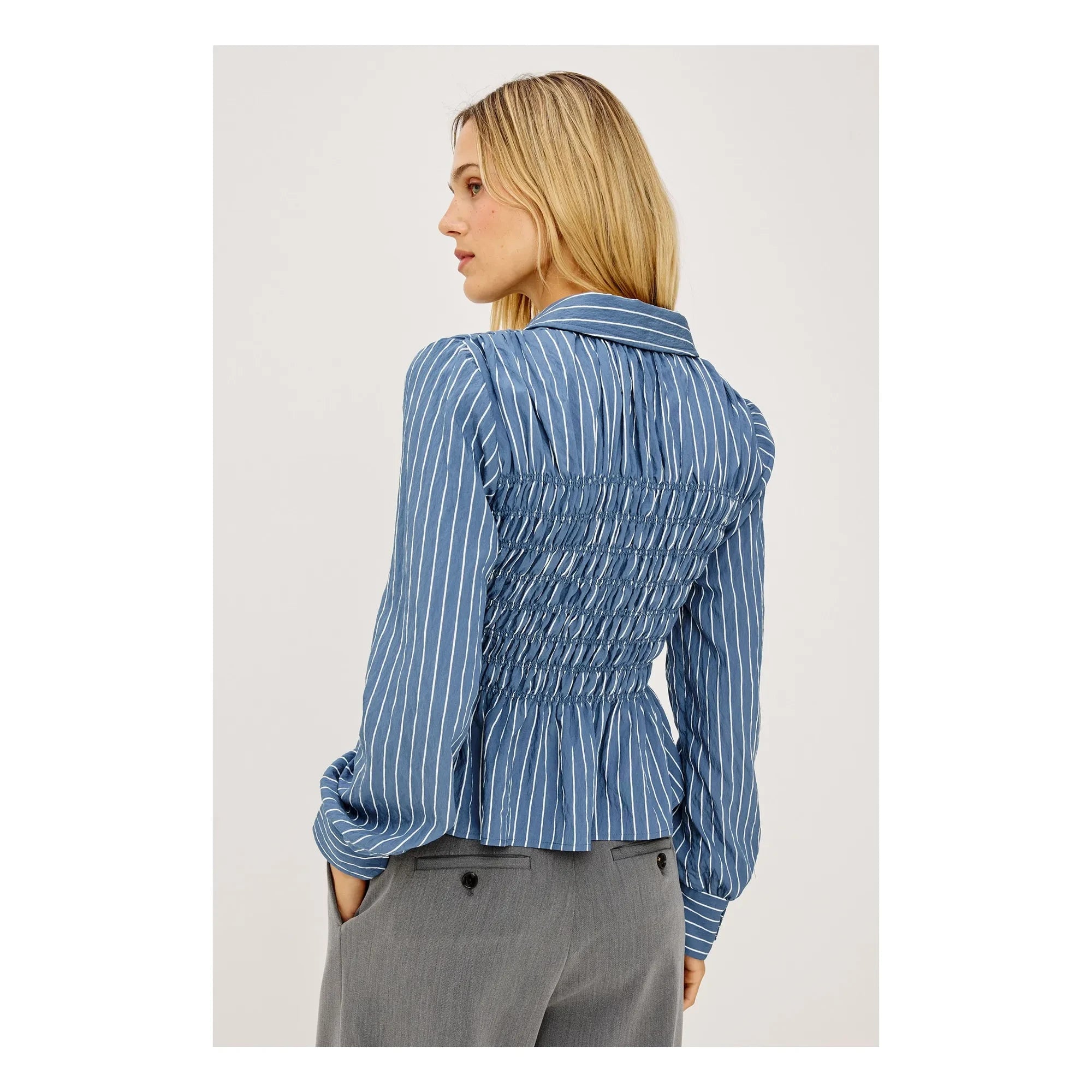 Rails - Bradshaw Çizgili Bluz | Denim Mavisi
