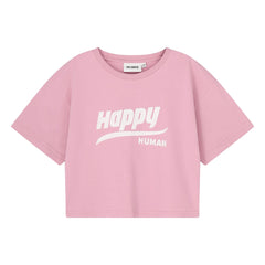 Cos I Said So - Happy Human kurzes T-Shirt Bio-Baumwolle | Rosa