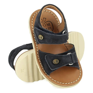 Pom d'Api - Waff Easy Nubuck Sandals | Dark Blue