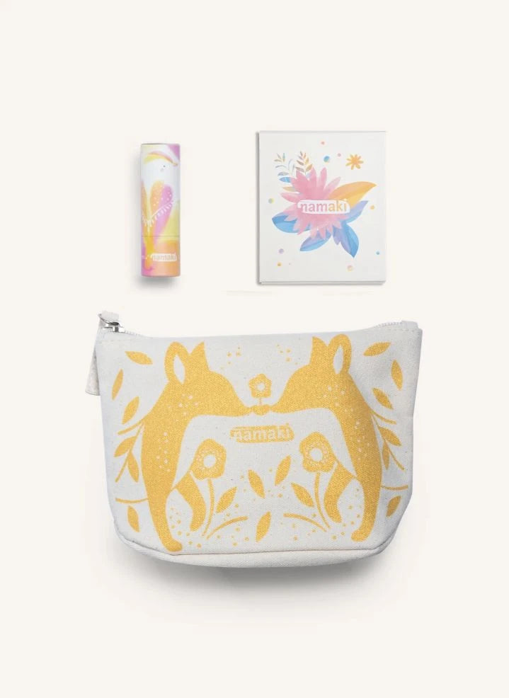 Namaki - Glänzendes Fuchs-Mäppchen | Rosa