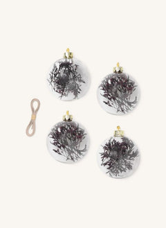 Ferm Living - Flora Cam Noel Süsleri - 4'lü Set | Erik