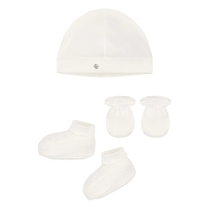 Petit Bateau - 3-Piece Organic Cotton Baby Set | Ecru