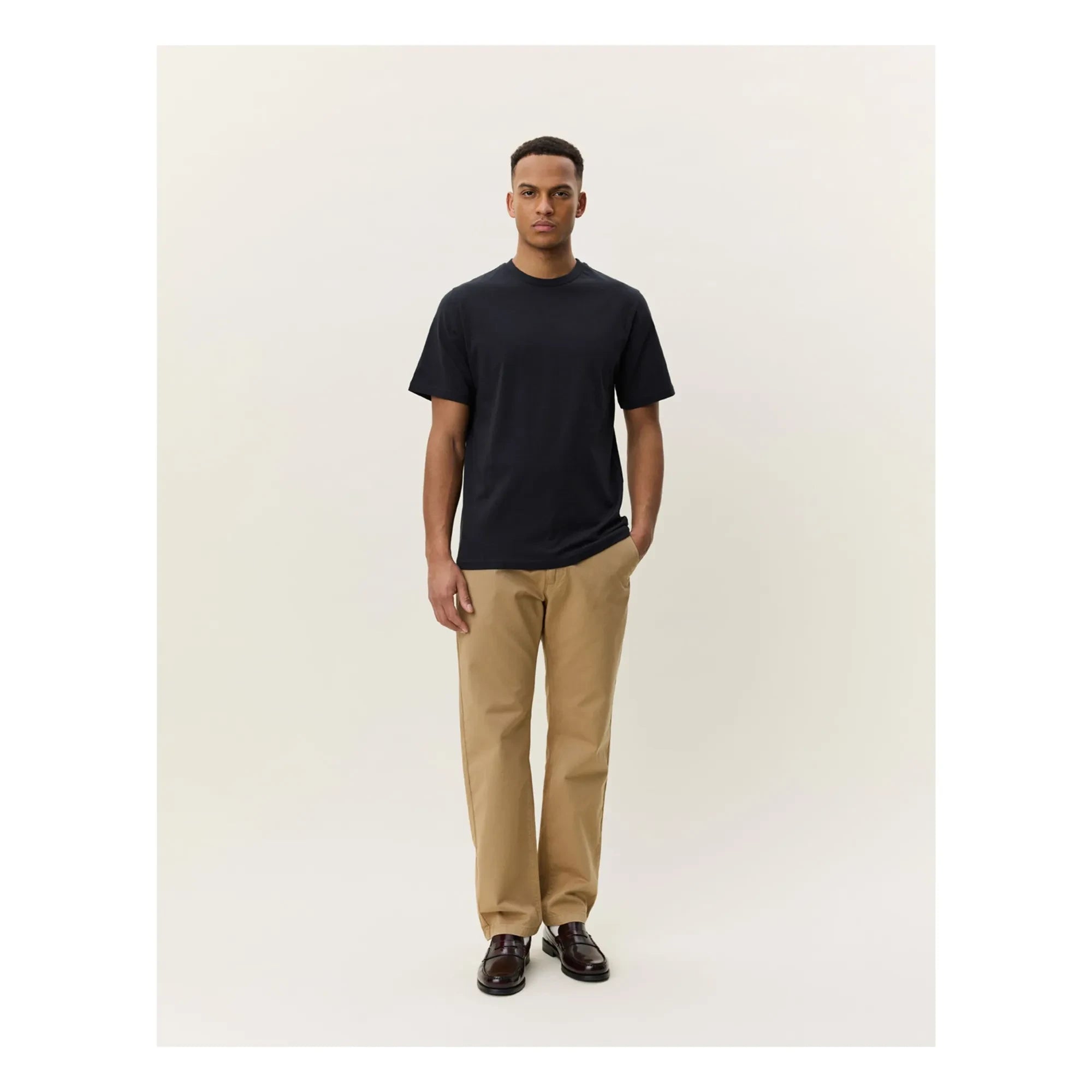 Les Deux - Camiseta Plant | Negro azulado