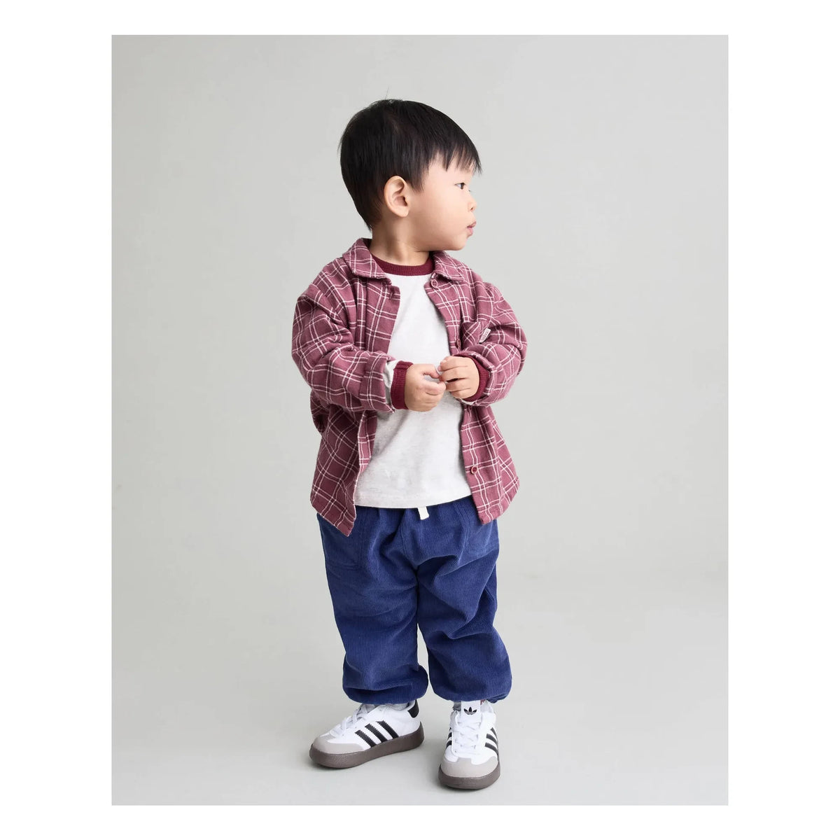 Búho - Pantalón de algodón orgánico Soft Velours | Azul marino