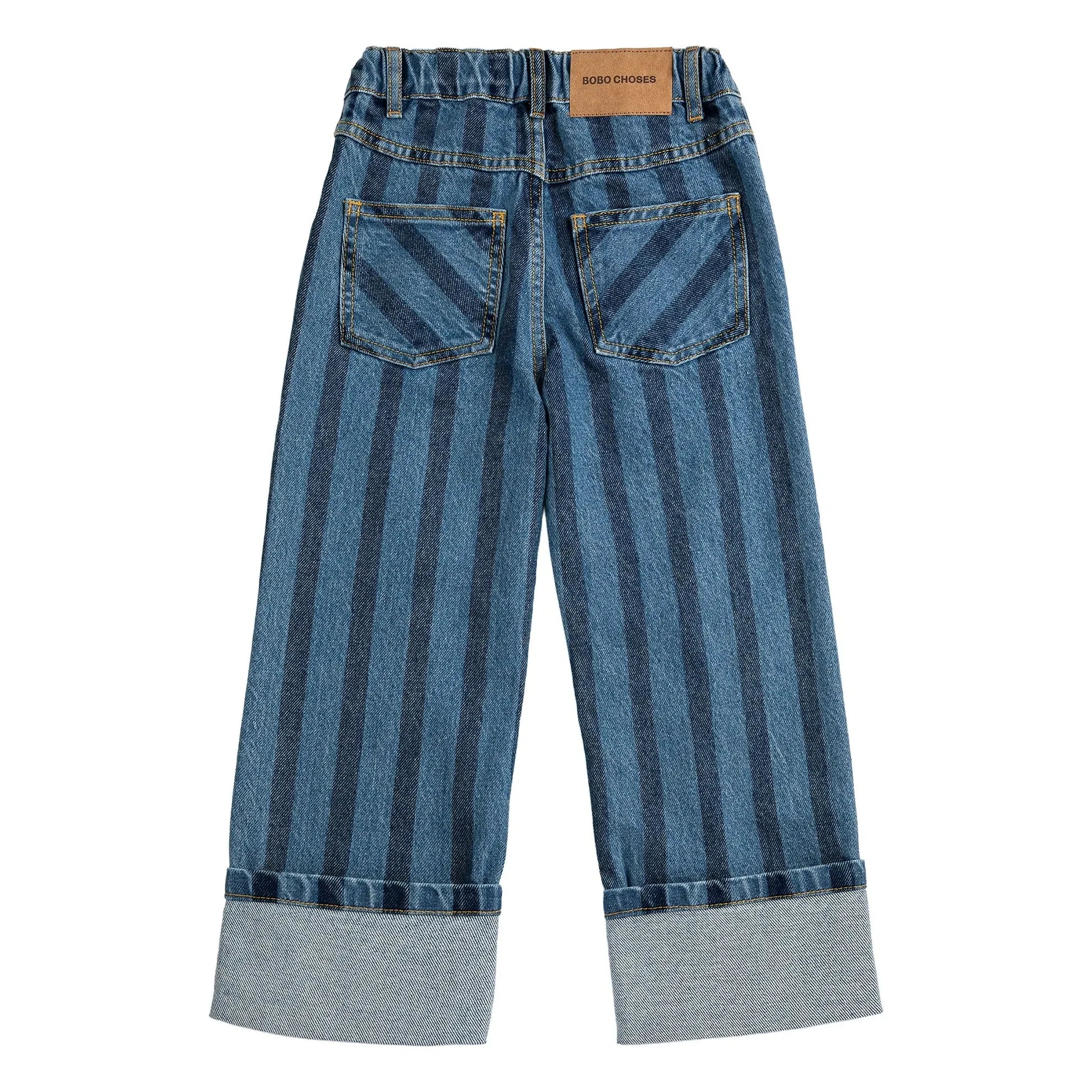 Bobo Choses - Gestreifte Jeans aus Bio-Baumwolle | Blau