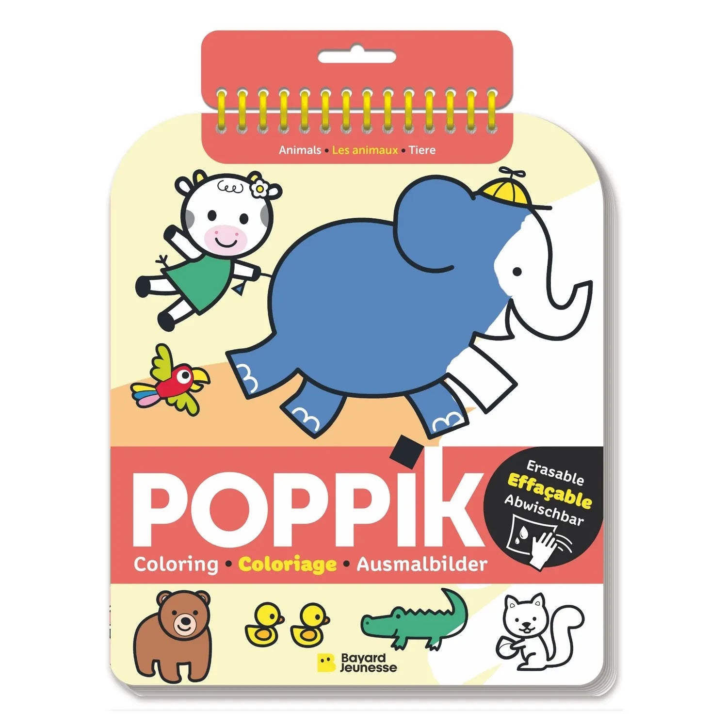 Poppik - Hayvanlar Silinebilir Boyama Kitabı | Çok Renkli