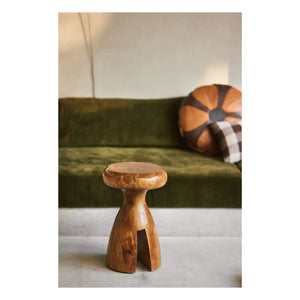 HKliving - Holzhocker | Walnuss