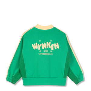 Wynken - Organik Pamuklu Kontrast Bomber Ceket | Yeşil