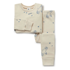 Sleepy Doe - Peace organik pamuklu pijama | Ekru