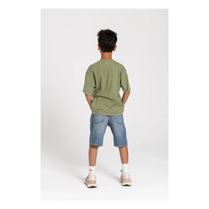 Smallable Kid - Nils Organic Cotton T-shirt | Light Khaki