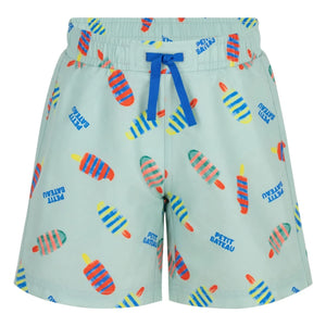 Petit Bateau - Glaces Badeshorts aus recyceltem Fasermaterial | Türkis