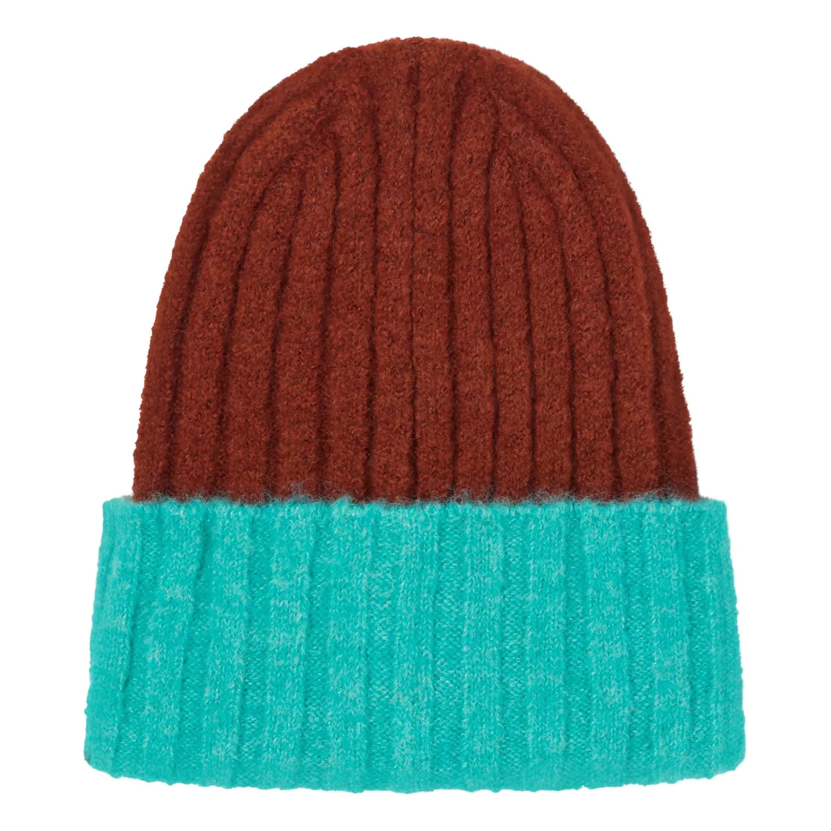 The Animals Observatory - Gorro Pony bicolor con logo | Chocolate