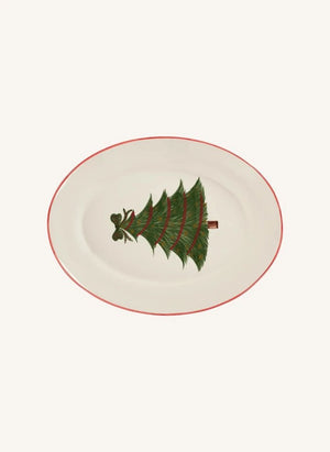 Anna + Nina - Plato de Servir para Árbol de Navidad | Blanco