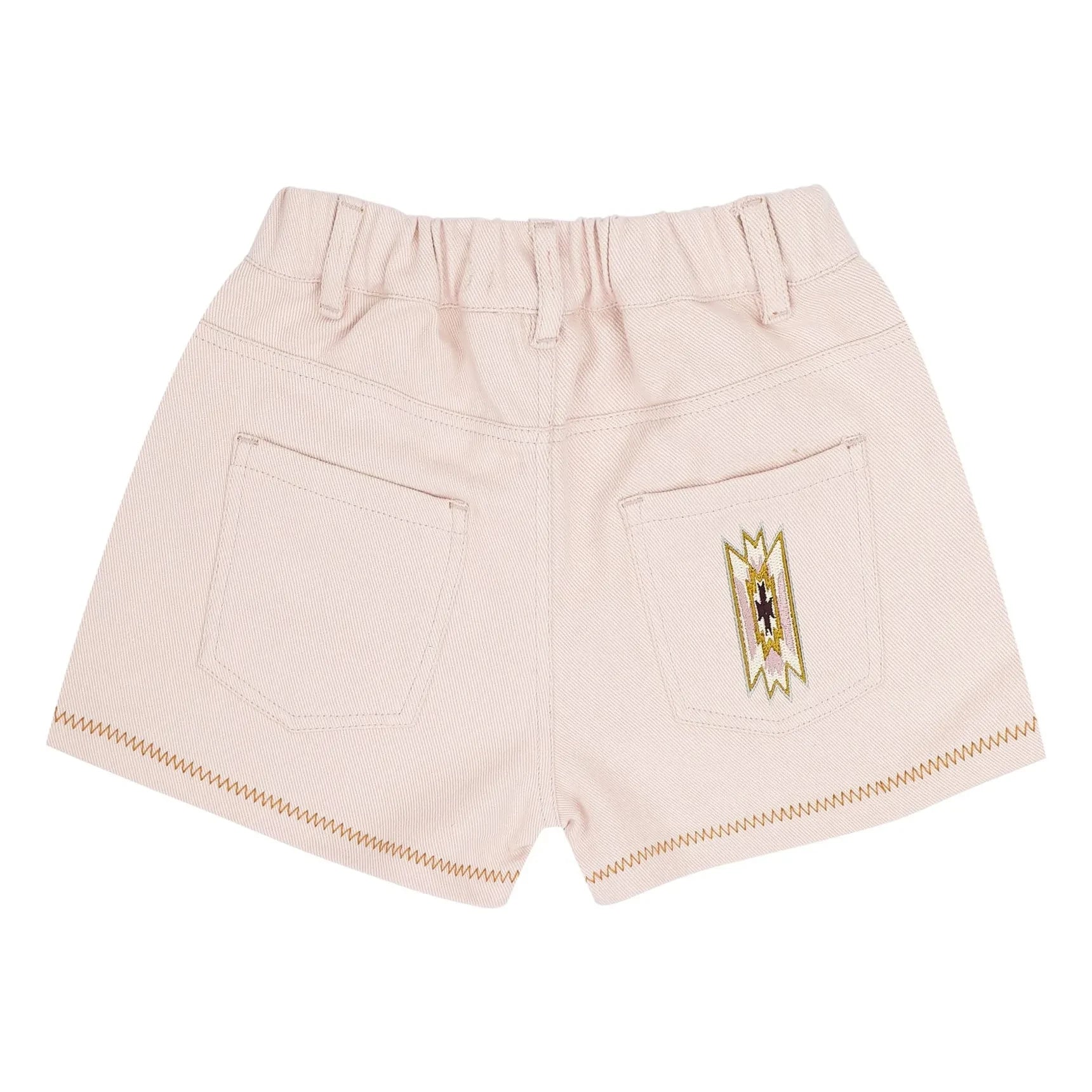 Jenest - Lilou Organik Pamuklu Twill Şort | Soluk Pembe