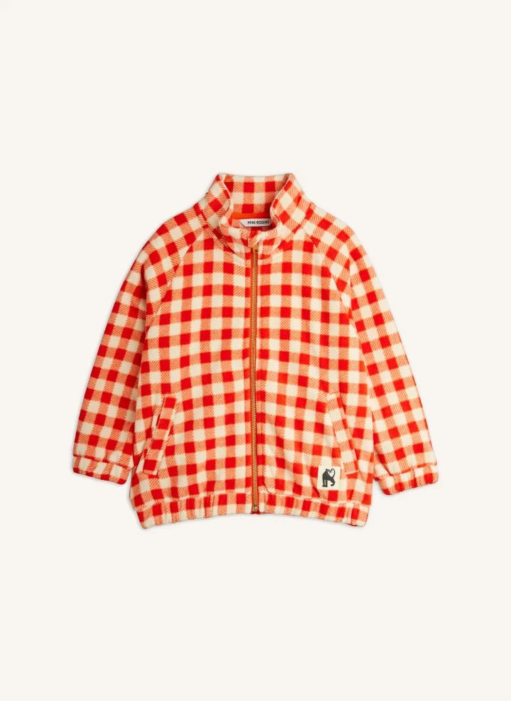 Mini Rodini - Gingham sweatshirt | Kırmızı