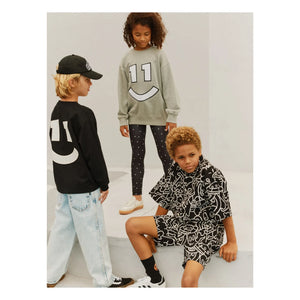 Molo - Magni Sweatshirt Nr. 11 Smile Bio-Baumwolle | Grau meliert
