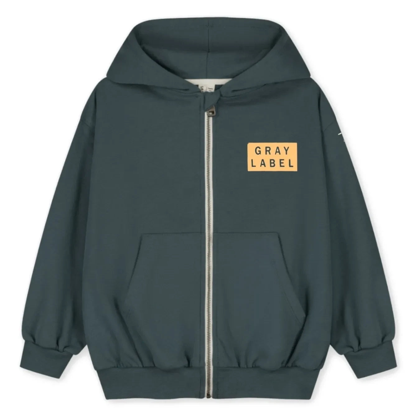 Gray Label - Sudadera con cremallera de algodón orgánico Gray Label | Gris azulado