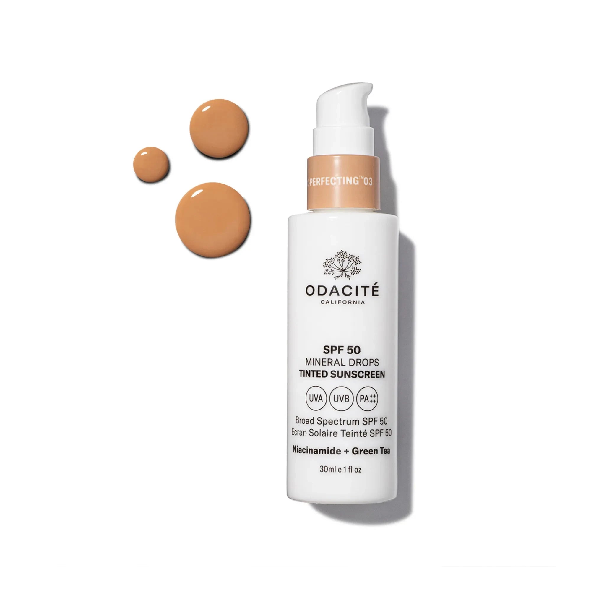 Odacité - Mineral Damlalı Renkli Güneş Kremi SPF 50 Flex-Perfecting™ - 30 ml | 03