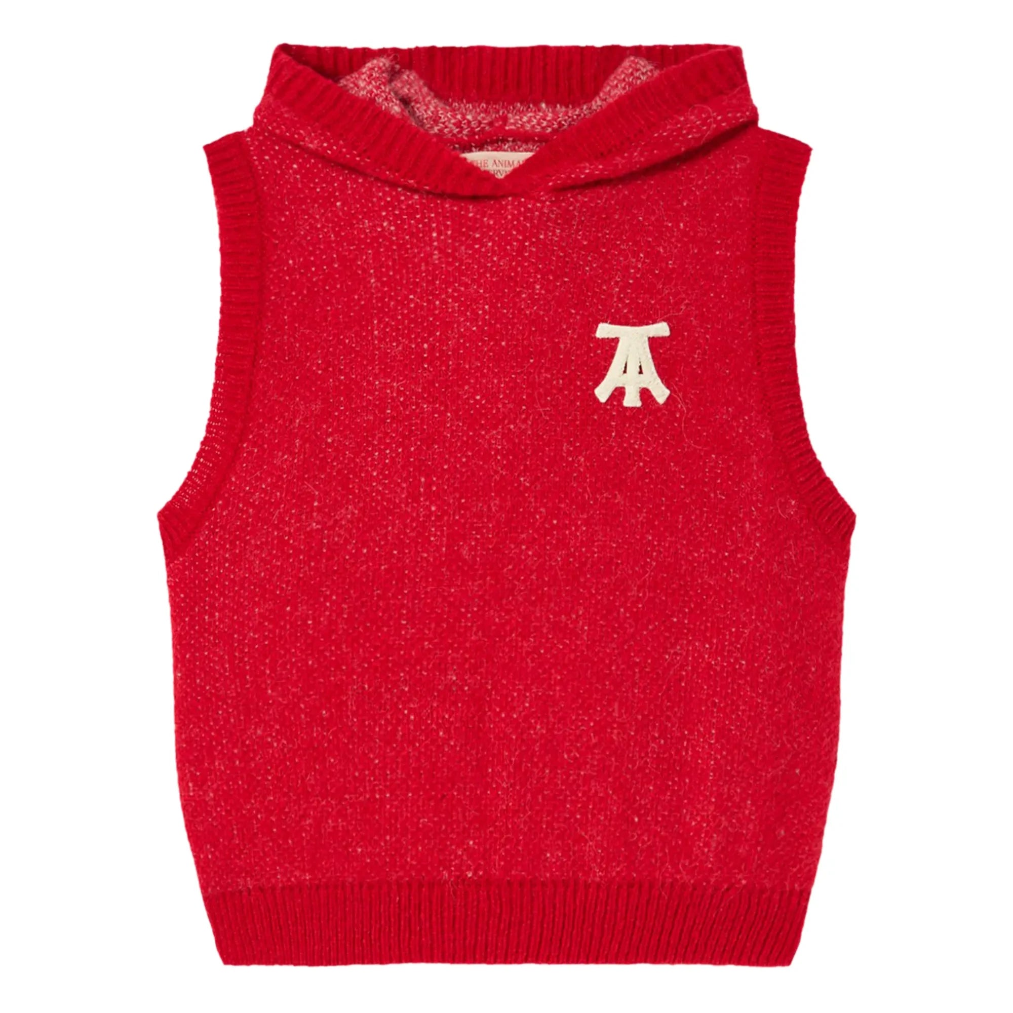 The Animals Observatory - Kapuzen-Sweatshirt aus Yakwolle | Rot