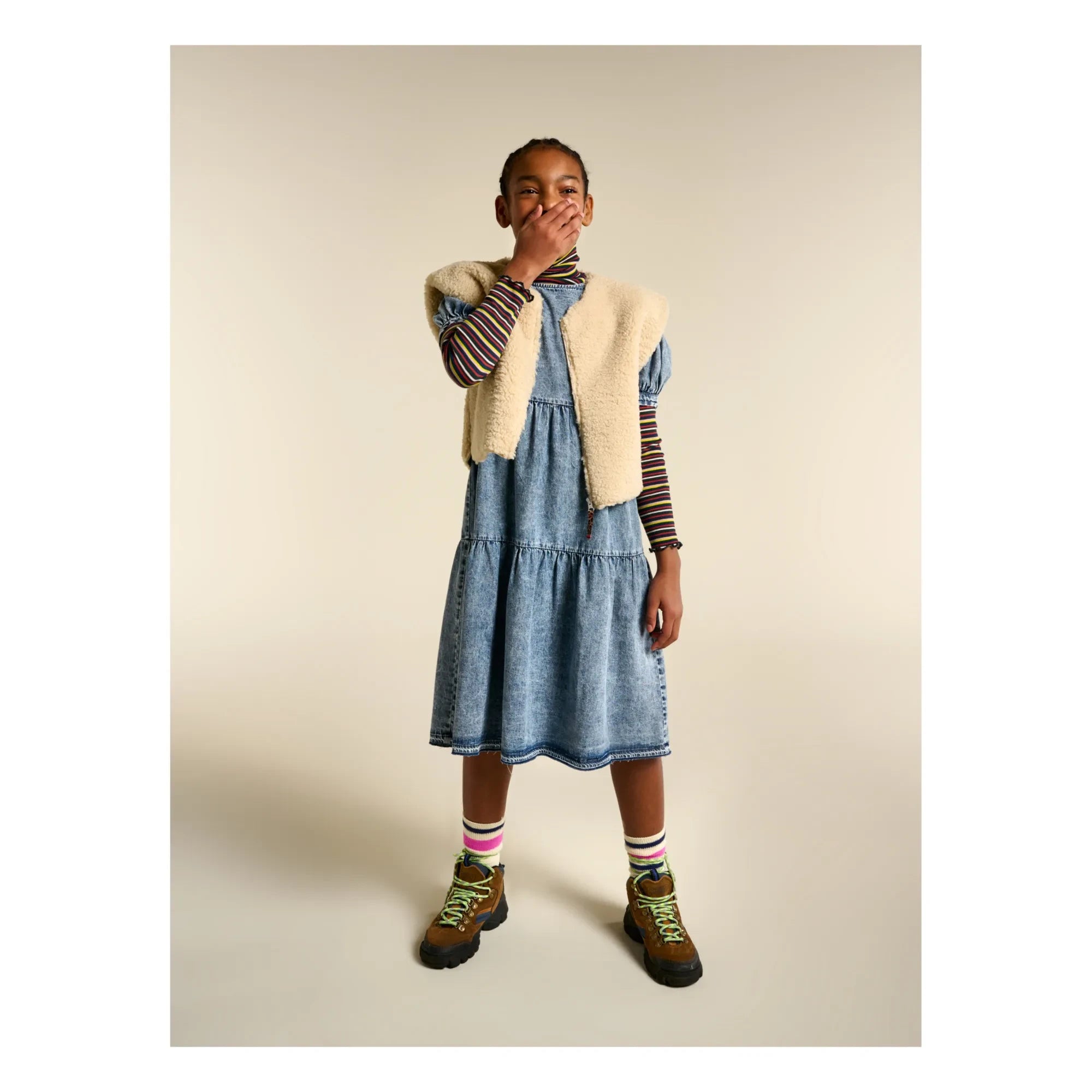 Bellerose - Atomic Jean elbise | Buz mavisi denim