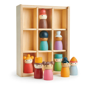 Tender Leaf Toys - Happy Folk Oteli ve Ahşap Figürler