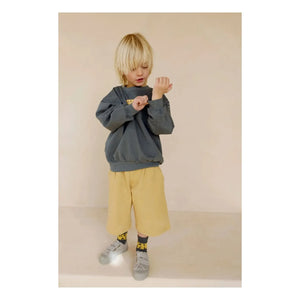 Gray Label - Gri Etiket Organik Pamuk Sweatshirt | Gri mavi