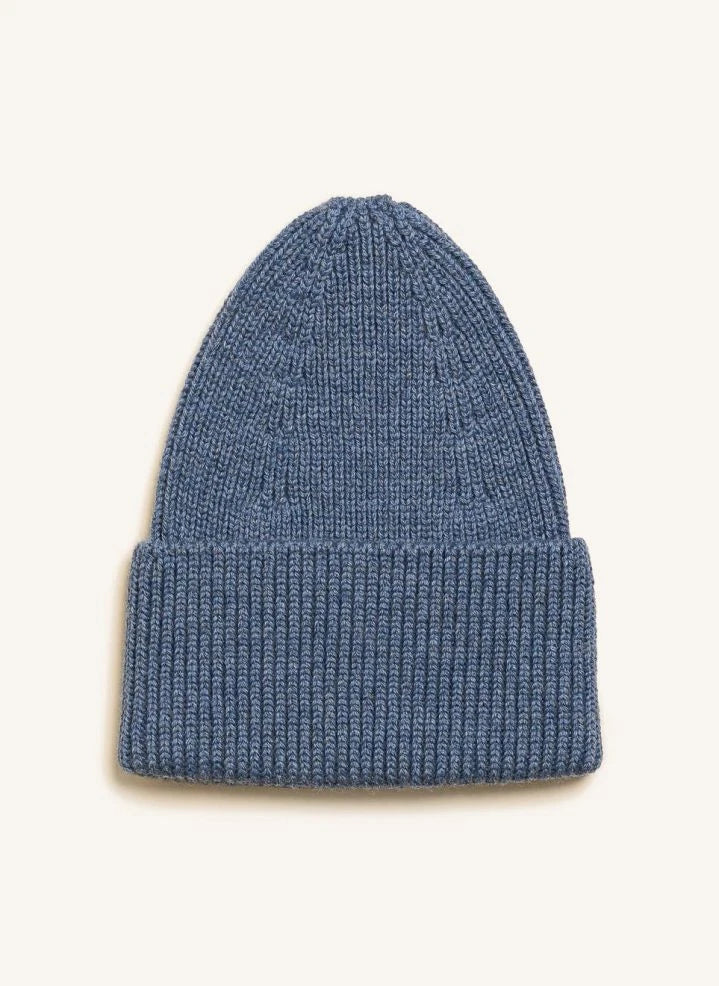 Hvid - Fonzie Merino Wolle Mütze | Denim
