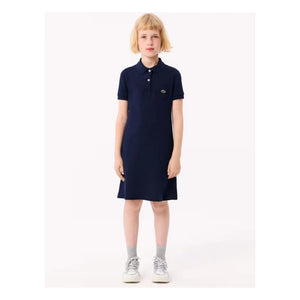 Lacoste - Organik Pamuk Polo Elbise | Lacivert