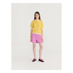 Bobo Choses - Lila Baumwoll-Seersucker Plissierter Short