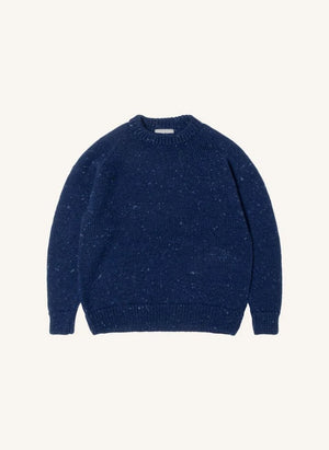 Origin Knitwear - Raglan Kalın Yün Kazak | Koyu Mavi