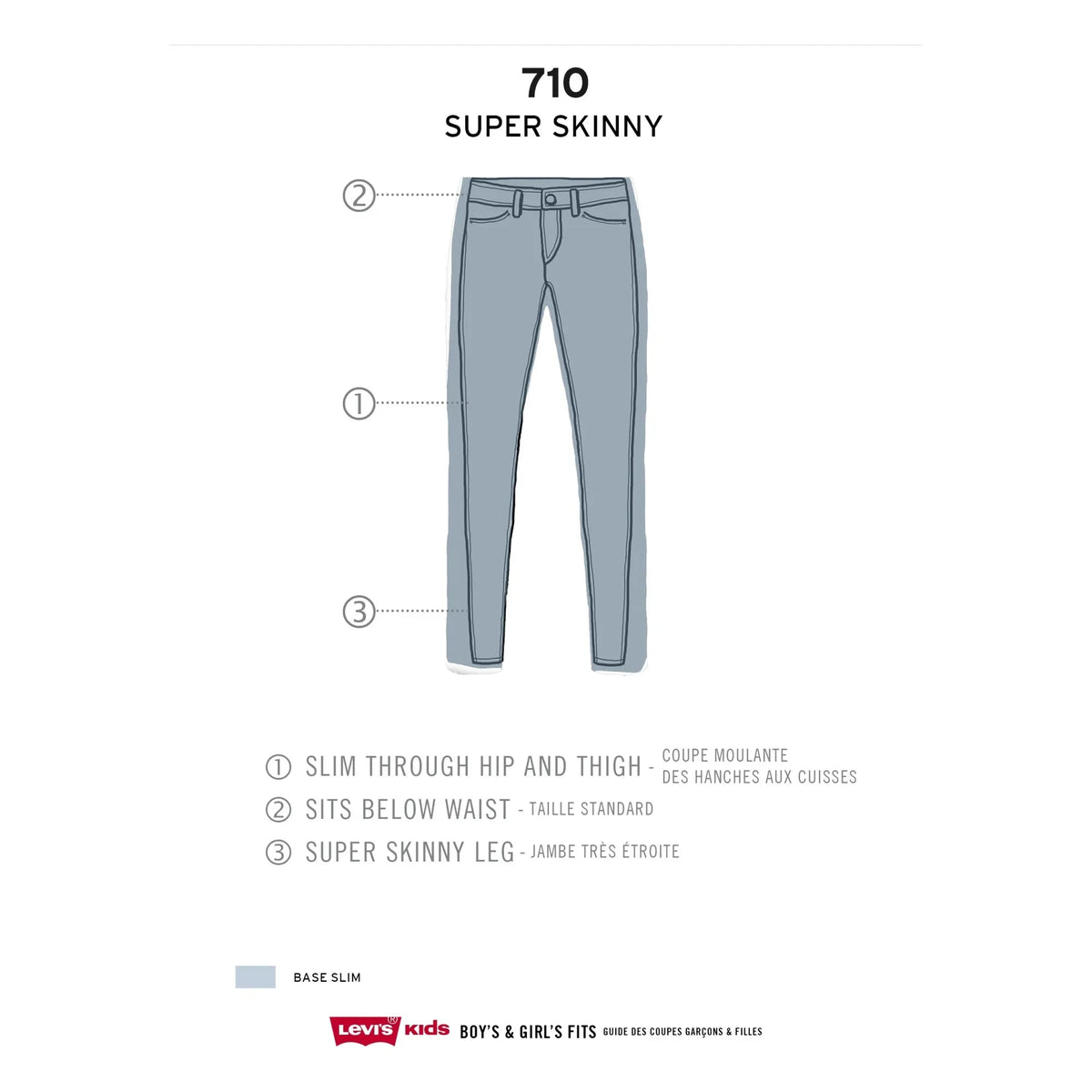 Levi's - Vaqueros 710 Super Ceñidos | Denim