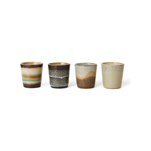 HKliving - Eierbecher aus Steingut, 4er-Set
