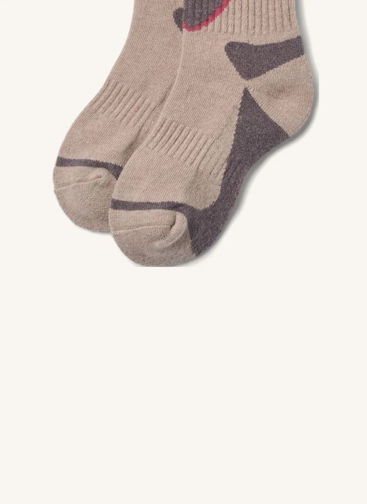 Wheat - Varmo Ski Socks | Pink