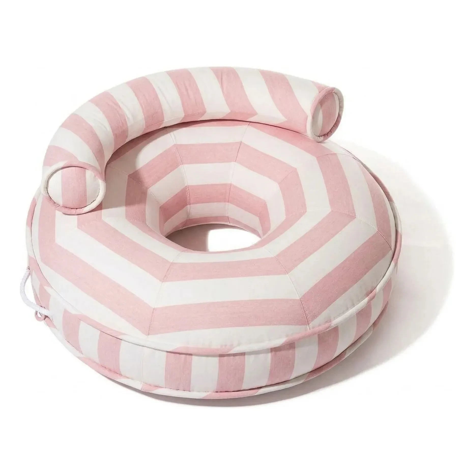 Business & Pleasure Co. - Anillo flotador rayado | Rosa