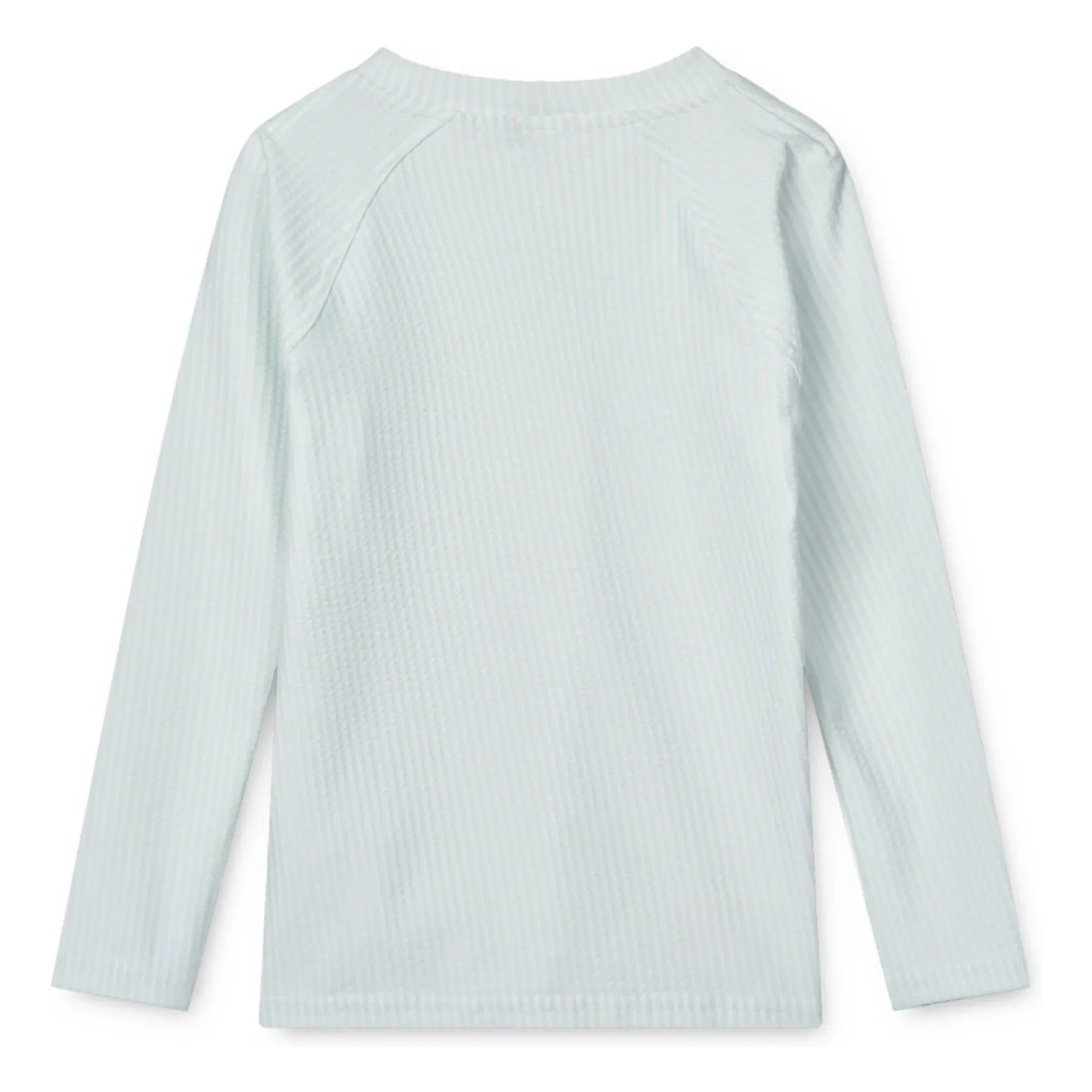 Liewood - Camiseta Noah Seersucker con protección UV | Azul claro