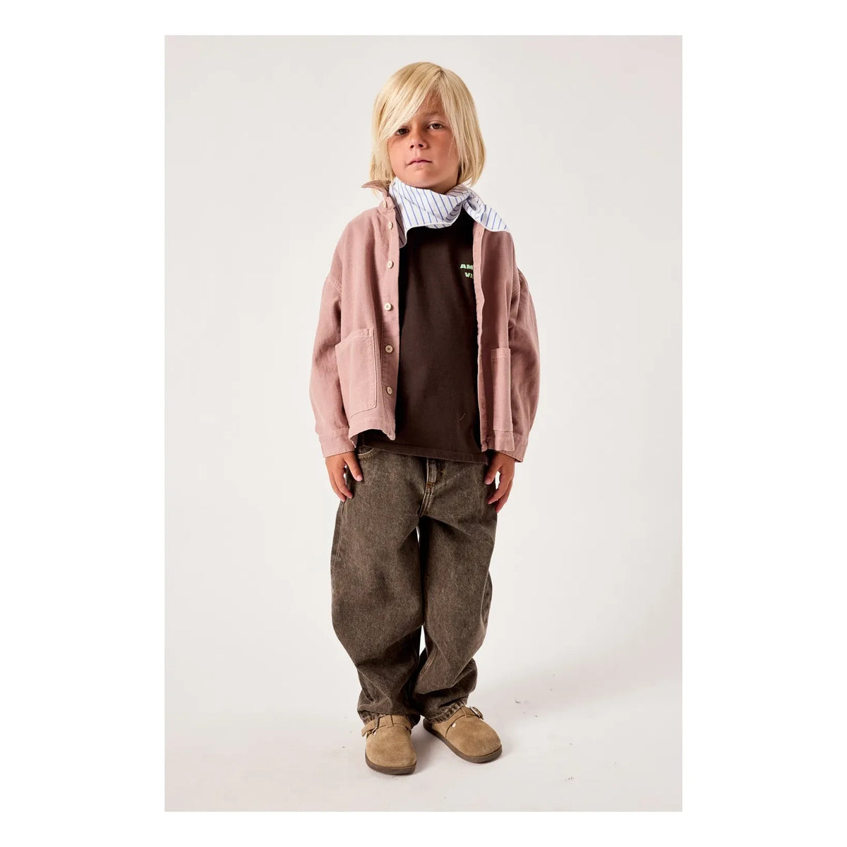 American Vintage - Lofway Denim Camisa | rosa jaspeado