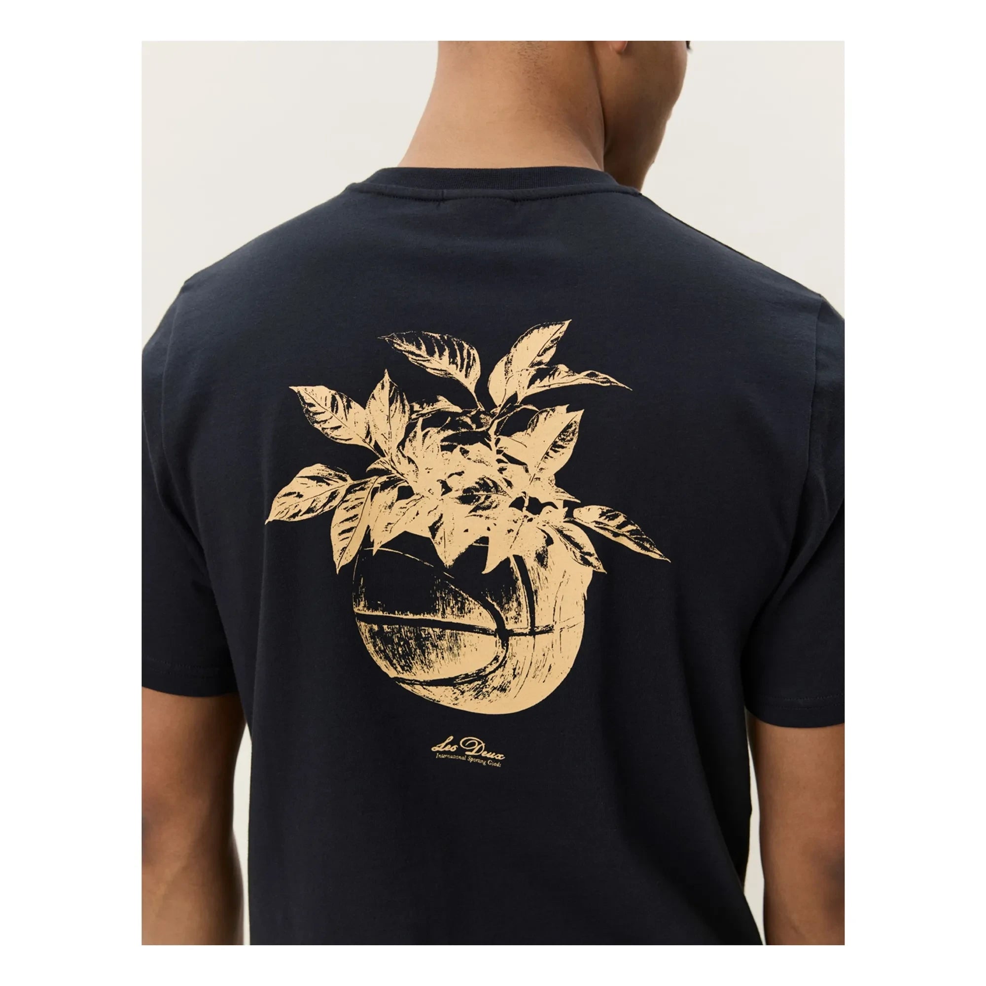 Les Deux - Camiseta Plant | Negro azulado