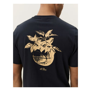 Les Deux - Camiseta Plant | Negro azulado