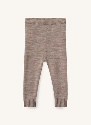 Copenhagen Colors - Merino Wool Cardigan and Leggings Set | Taupe Brown