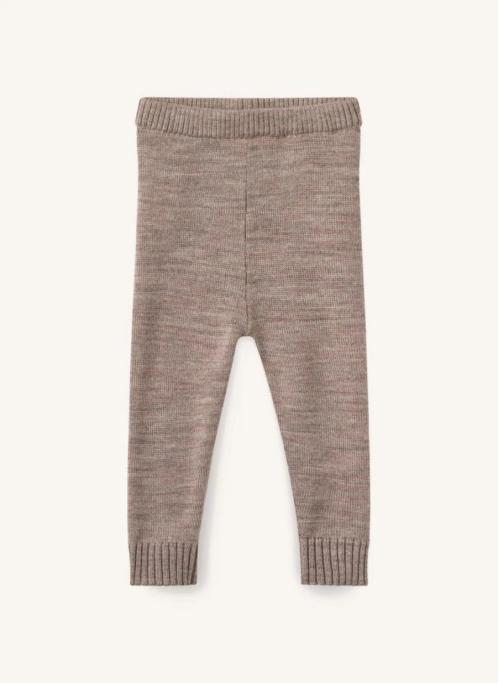 Copenhagen Colors - Merino Wool Cardigan and Leggings Set | Taupe Brown