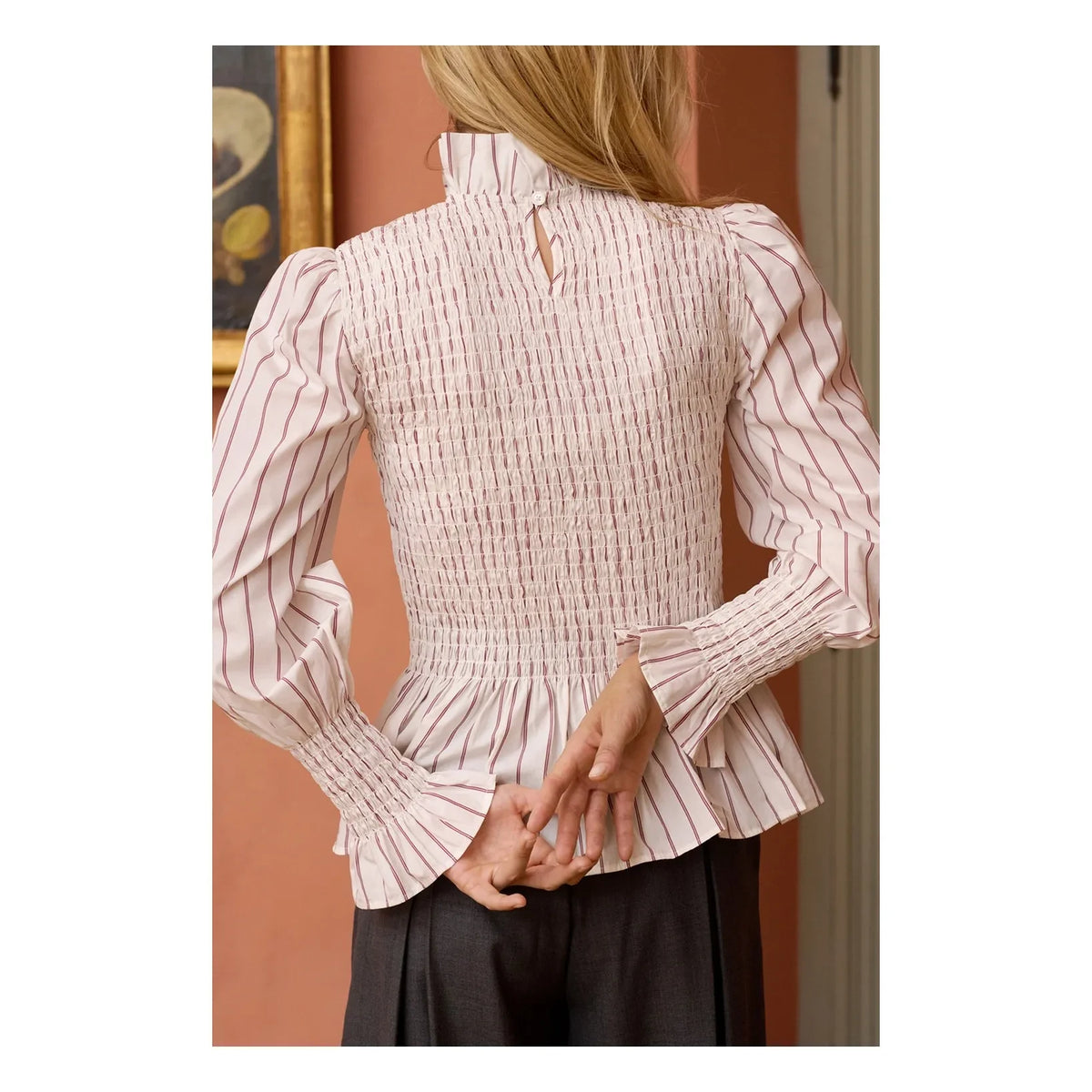 Maria de la Orden - Blusa de algodón Aleria de rayas | Crema