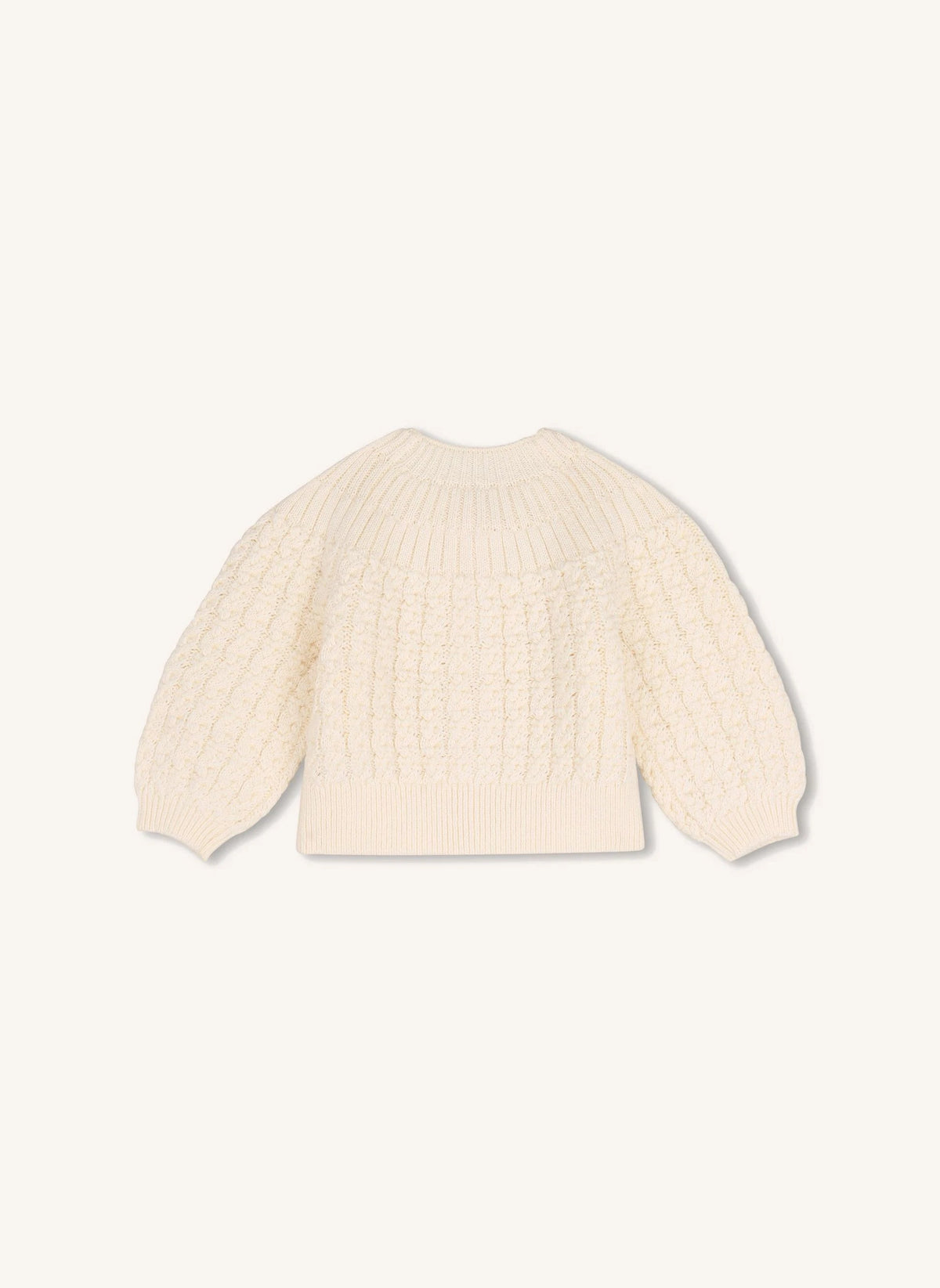 Chloé - Cardigan per neonato in cotone biologico | Chalk