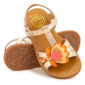 Pom d'Api - Sandalias Plagette Alto | Oro rosa