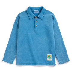Bobo Choses - Organik Pamuklu Sweat Polo | Mavi