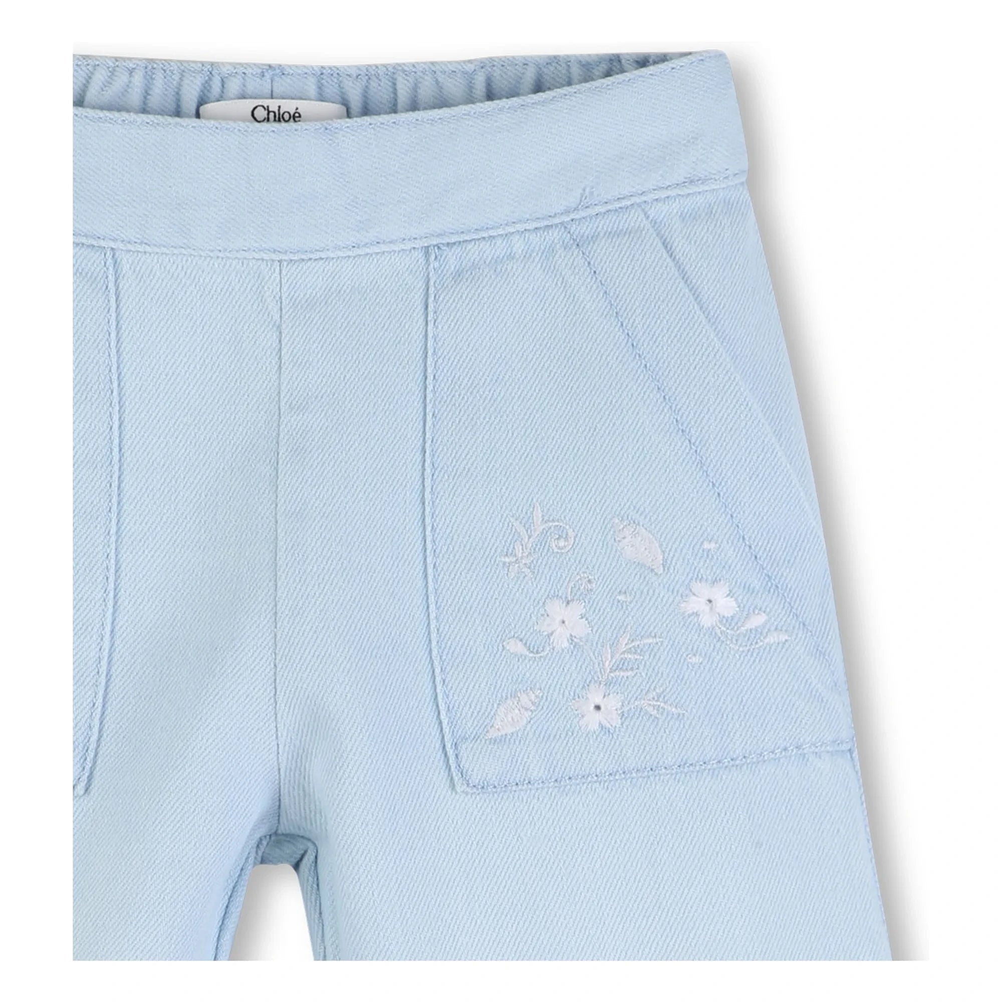 Chloé - Nakışlı Kot Pantolon | Mavi